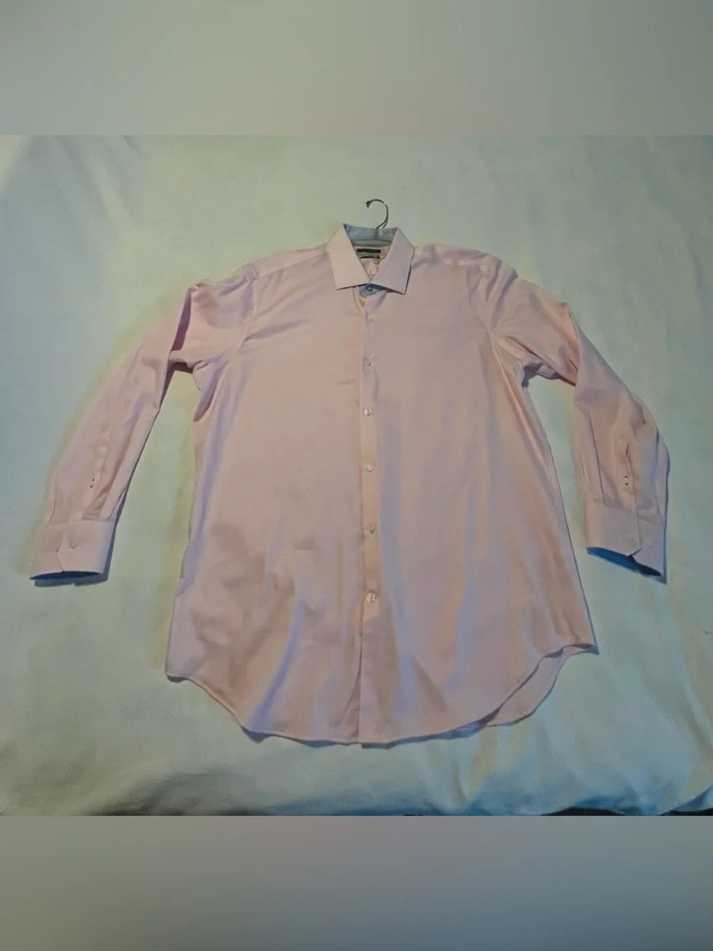 TailorByrd Men's Pink Long Sleeve Button-Down Mens SZ 34/35 Large / XL EUC